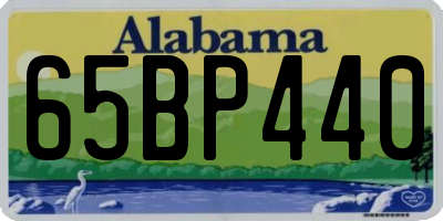 AL license plate 65BP440
