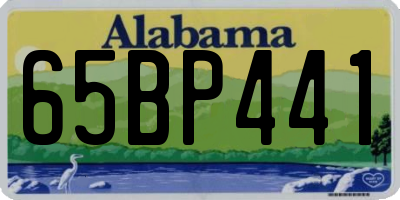 AL license plate 65BP441