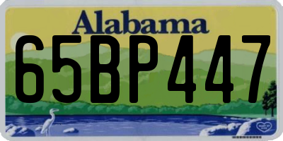 AL license plate 65BP447
