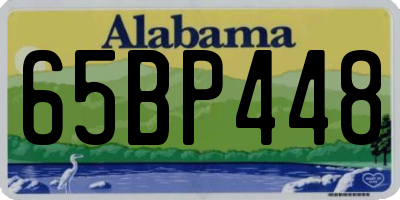 AL license plate 65BP448