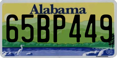 AL license plate 65BP449