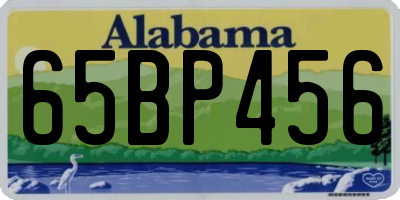 AL license plate 65BP456