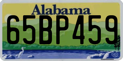 AL license plate 65BP459