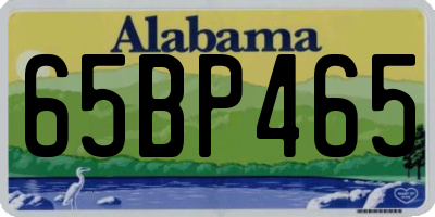 AL license plate 65BP465