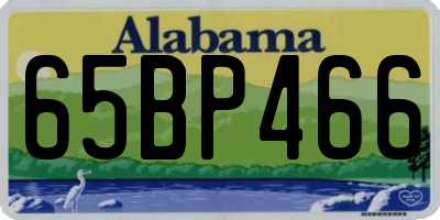 AL license plate 65BP466