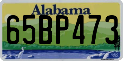AL license plate 65BP473