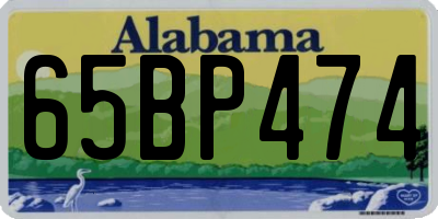 AL license plate 65BP474