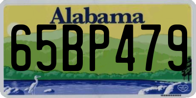AL license plate 65BP479
