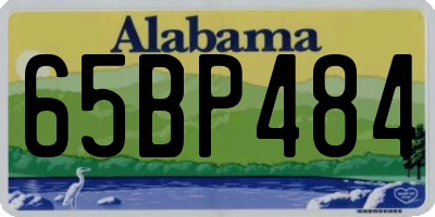 AL license plate 65BP484