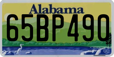 AL license plate 65BP490