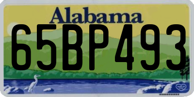AL license plate 65BP493
