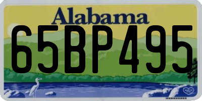 AL license plate 65BP495