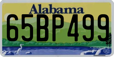 AL license plate 65BP499