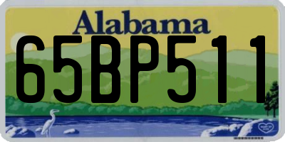 AL license plate 65BP511