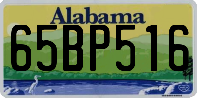 AL license plate 65BP516