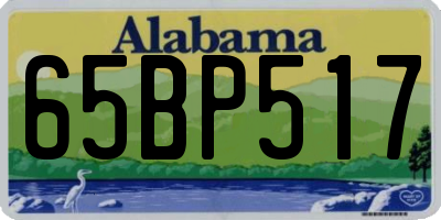 AL license plate 65BP517