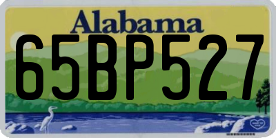 AL license plate 65BP527