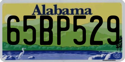 AL license plate 65BP529