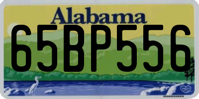AL license plate 65BP556