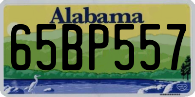 AL license plate 65BP557