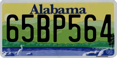 AL license plate 65BP564