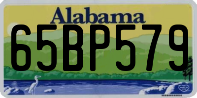 AL license plate 65BP579