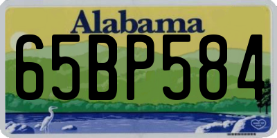 AL license plate 65BP584