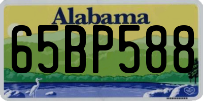 AL license plate 65BP588