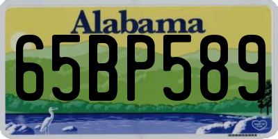 AL license plate 65BP589