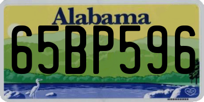 AL license plate 65BP596