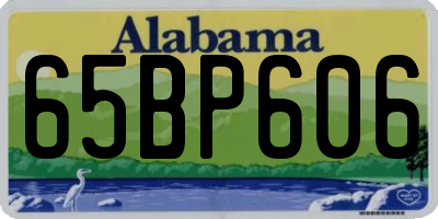 AL license plate 65BP606