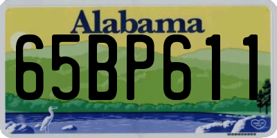 AL license plate 65BP611