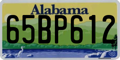 AL license plate 65BP612