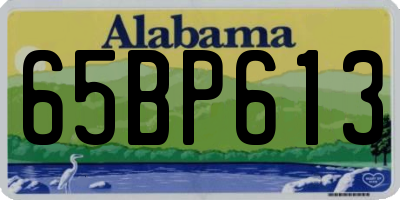 AL license plate 65BP613