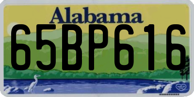 AL license plate 65BP616