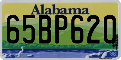 AL license plate 65BP620