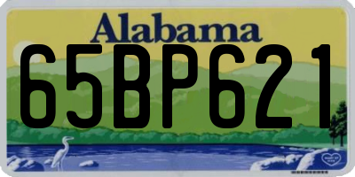 AL license plate 65BP621