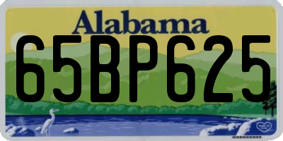 AL license plate 65BP625