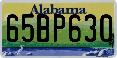 AL license plate 65BP630