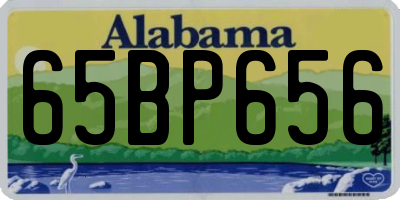 AL license plate 65BP656
