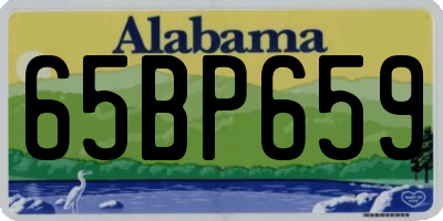 AL license plate 65BP659