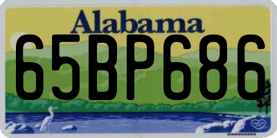 AL license plate 65BP686