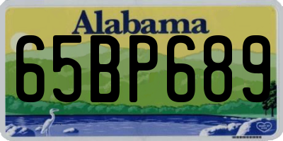 AL license plate 65BP689