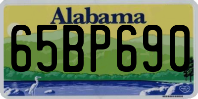 AL license plate 65BP690