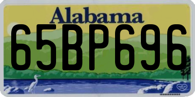AL license plate 65BP696