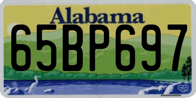 AL license plate 65BP697