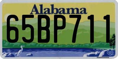 AL license plate 65BP711