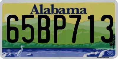 AL license plate 65BP713