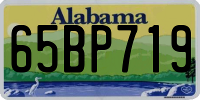AL license plate 65BP719