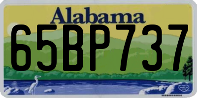 AL license plate 65BP737
